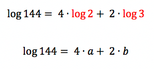 substituindo na expressão logarítmica formada os valores dados no enunciado do exercício 3