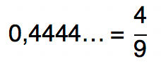 0,44444... = 4/9
