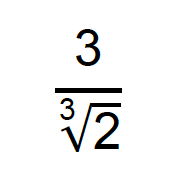 3/∛2