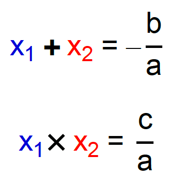 Equação do 2º grau soma e produto