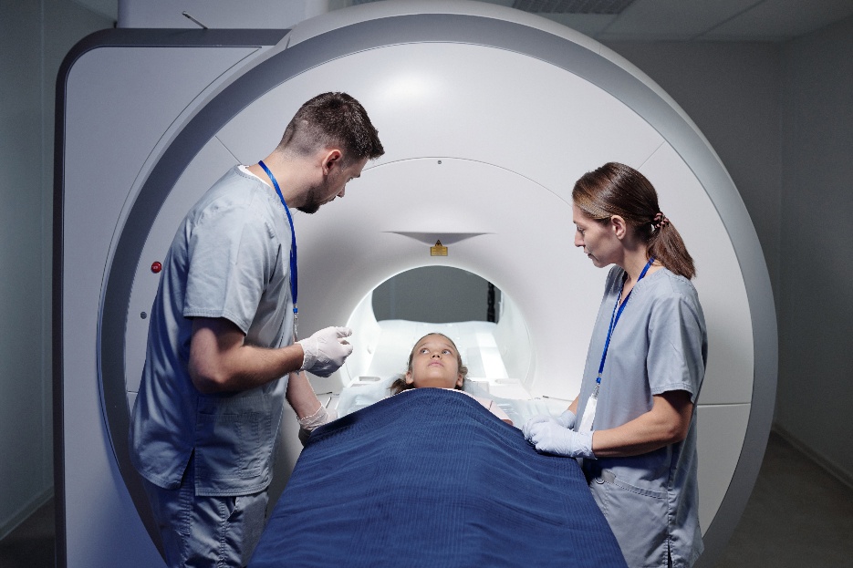 Preparação para radioterapia.