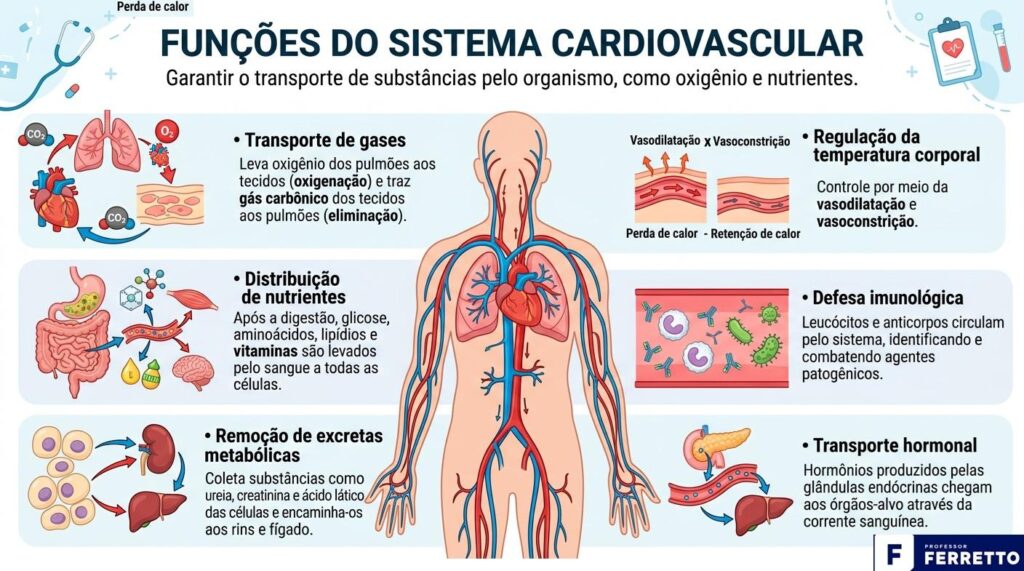 Sistema cardiovascular: anatomia e circulação para Enem e vestibulares ...
