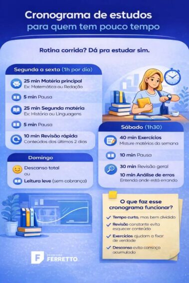 Dicas para os estudos: organize sua rotina e aprenda mais