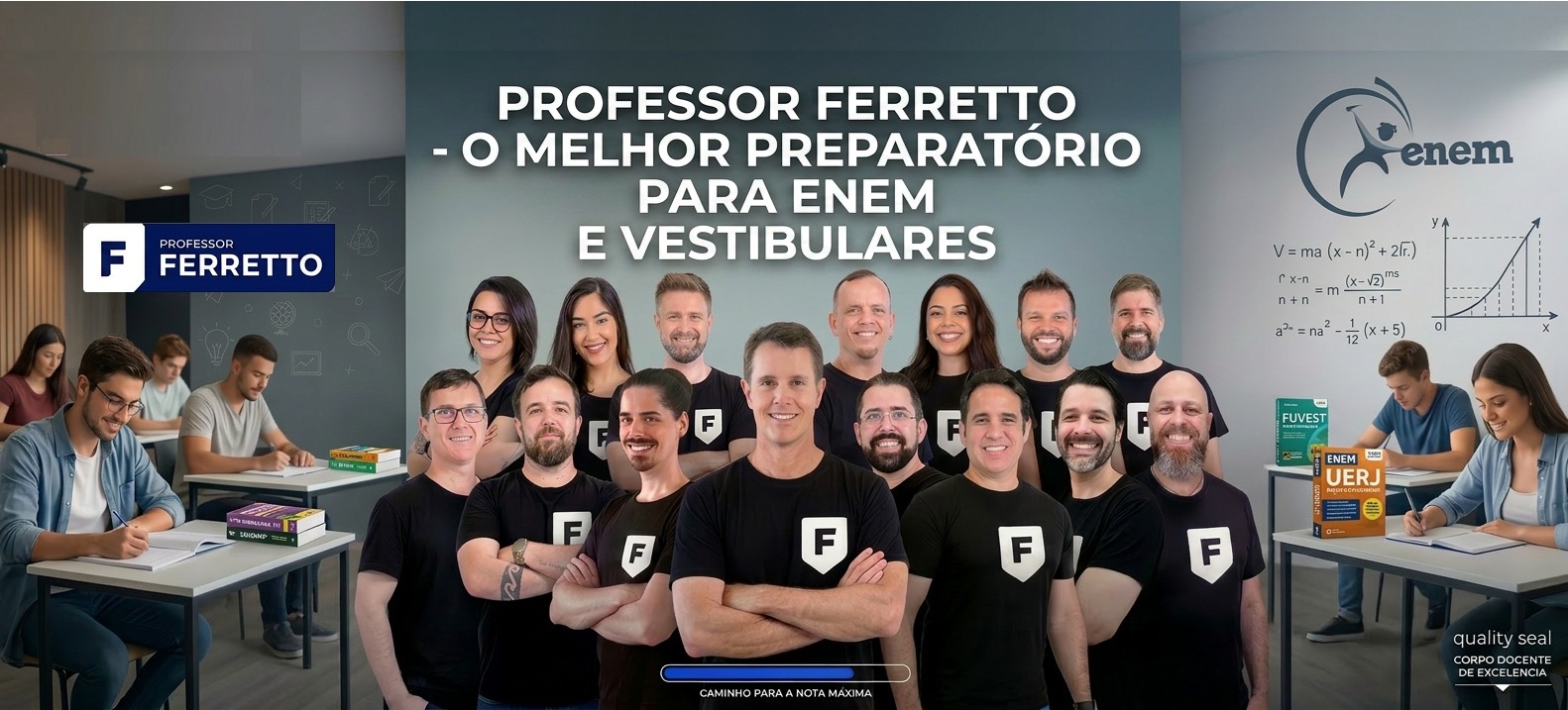 Por que os estudantes preferem o Professor Ferretto para Enem e vestibulares