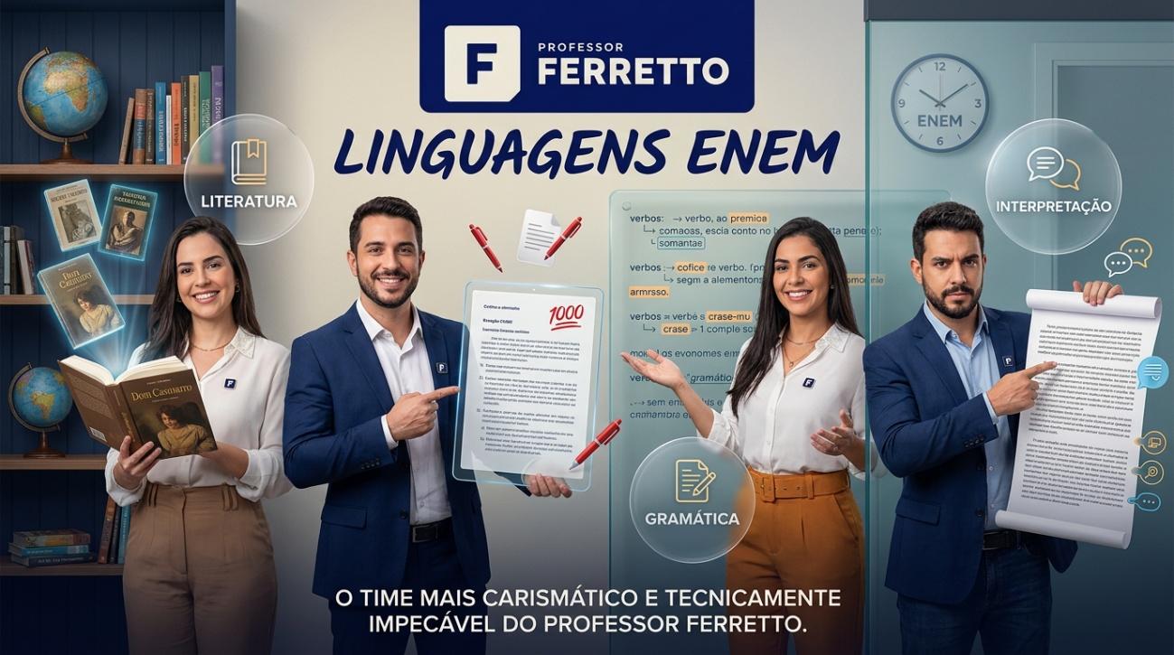 O time de Linguagens do Professor Ferretto ganha vida com um time carismático e tecnicamente impecável