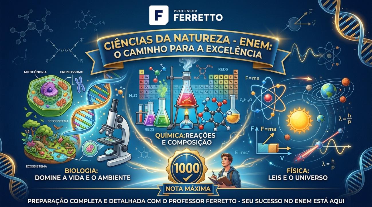 Professores de Ciências da Natureza do Professor Ferretto primam por uma preparação completa, a busca pela excelência.