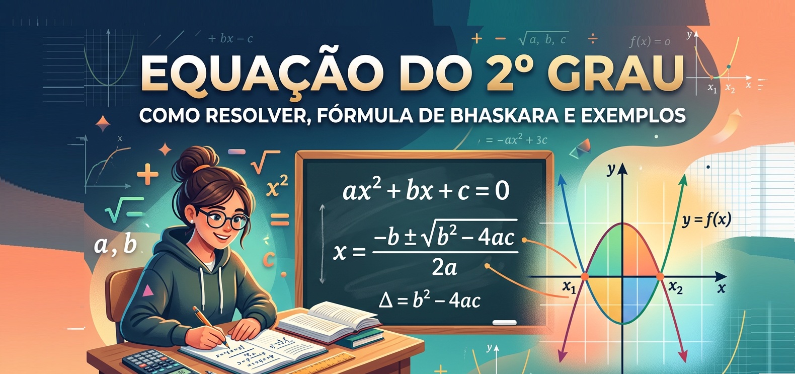 Equação do 2º grau: como resolver, fórmula de Bhaskara e exemplo