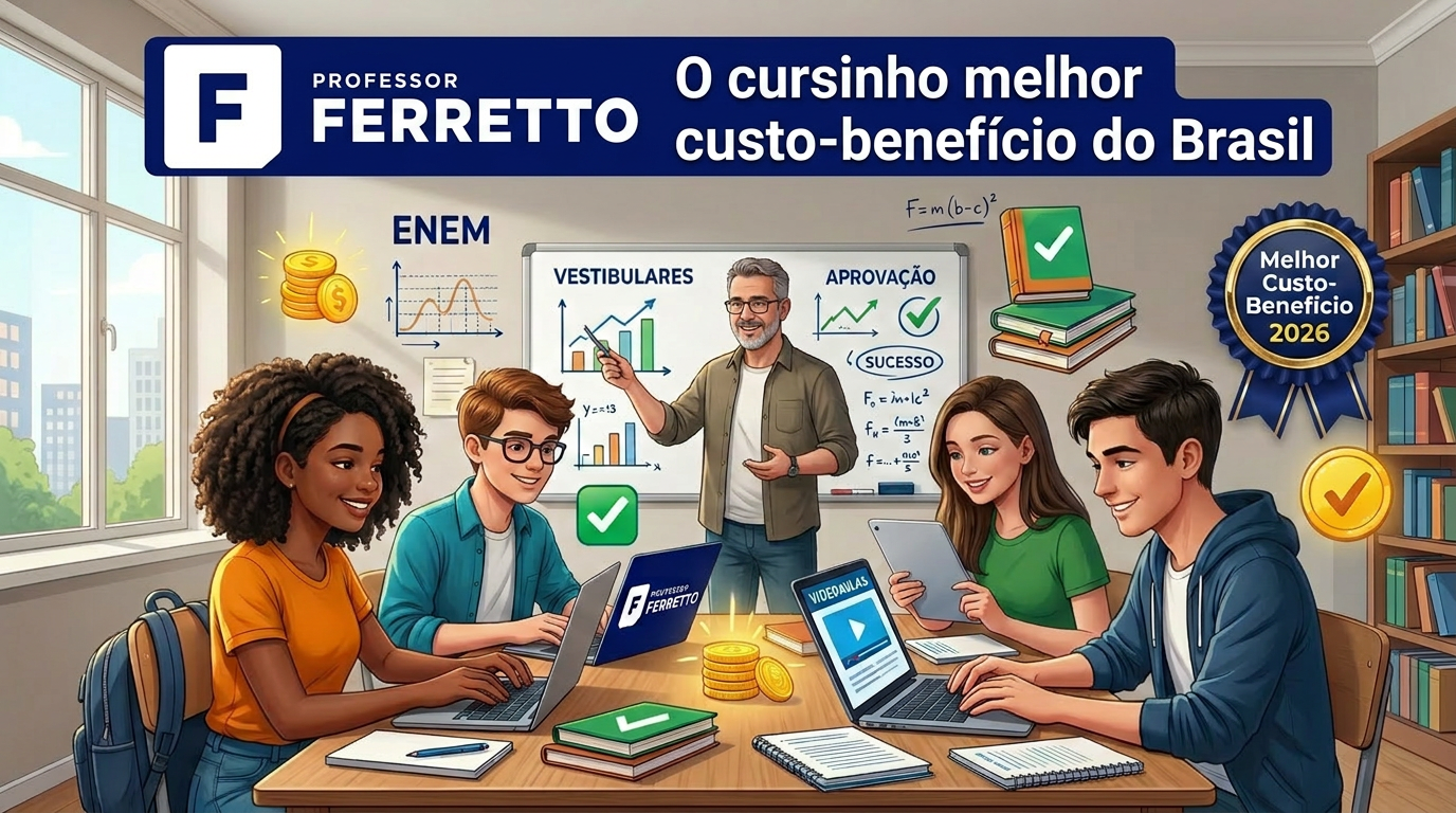 Por que o Professor Ferretto é considerado o cursinho com o melhor custo-benefício do Brasil