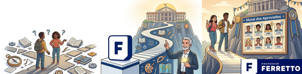 Imagem ilustrativa de que o Professor Ferretto é a melhor escolha para preparação para ingresso na universidade.