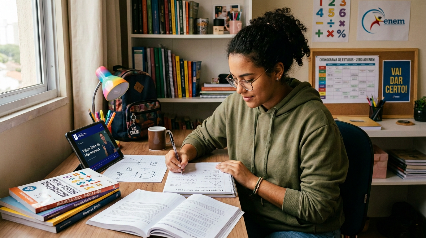 Como estudar matemática do zero para Enem e vestibulares: guia completo e definitivo