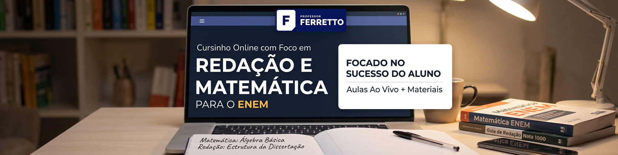 Cursinho Online com Foco em Redação e Matemática para o Enem