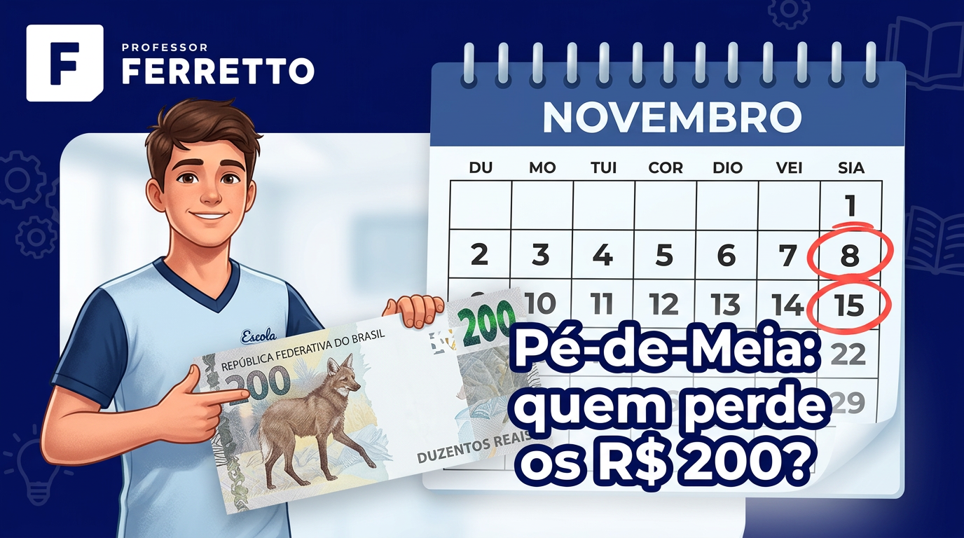 Pé-de-Meia: quem perde os R$ 200 do Enem 2026 e como garantir o seu